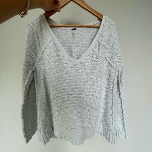 Knit soft cozy, v-neck sweater